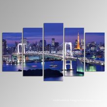 Tokyo Bay Canvas Art/Cityscape Photograph Print on Canvas/City Night Landscape Poster